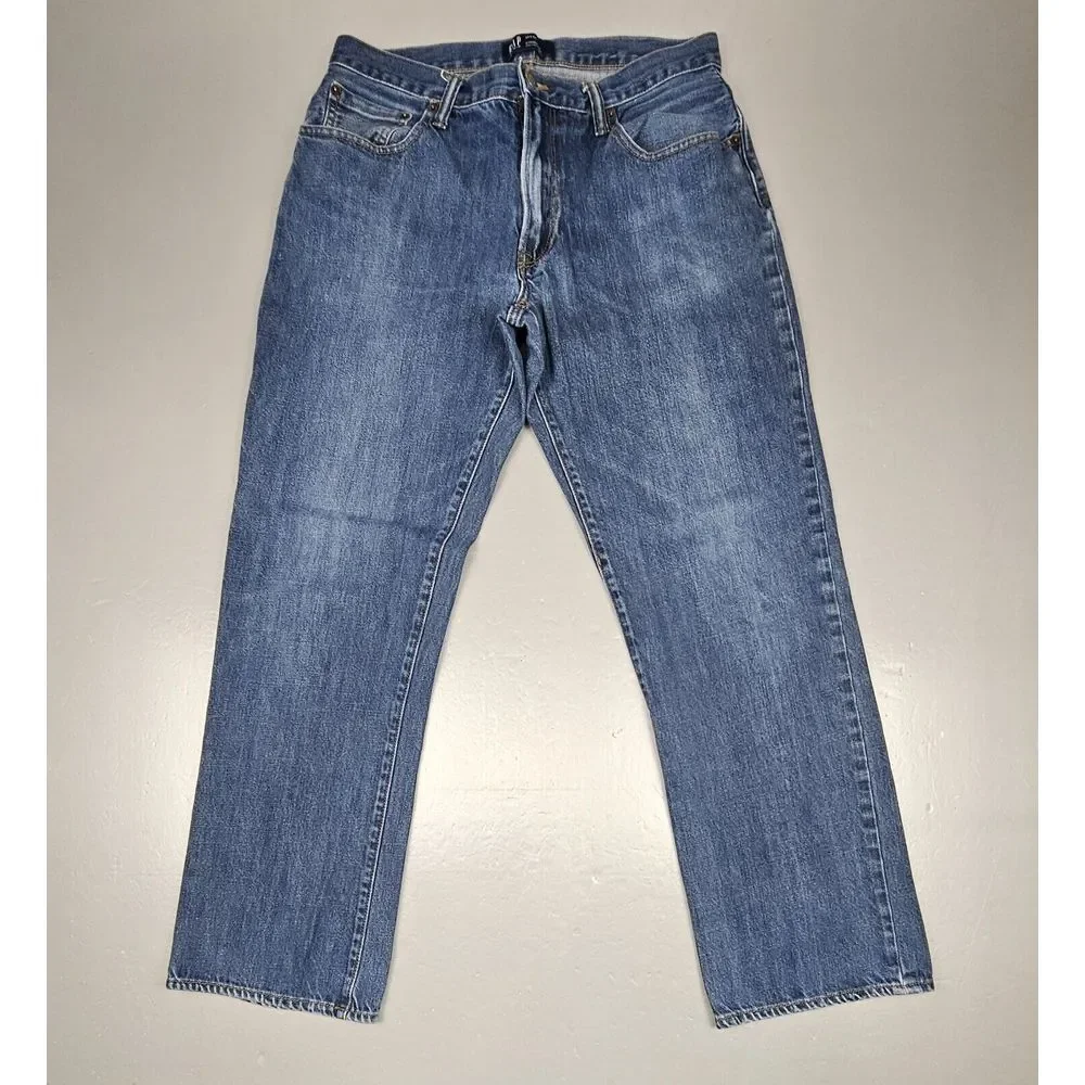 Gap Jeans Mens 34x34.‎ Vintage Standard 1969 Faded Blue Denim.